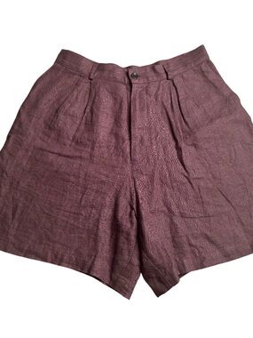 OZMA Pleated High-Waist Shorts
